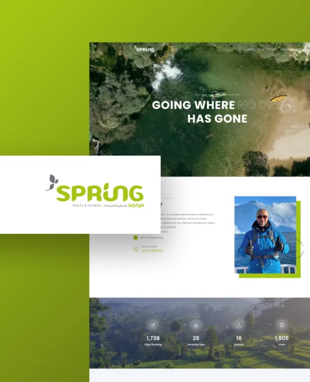 Spring Travel & Tourism website for Spring Travel and Tourism