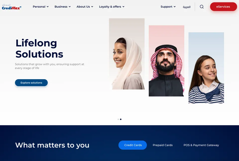 Credimax website for Credimax